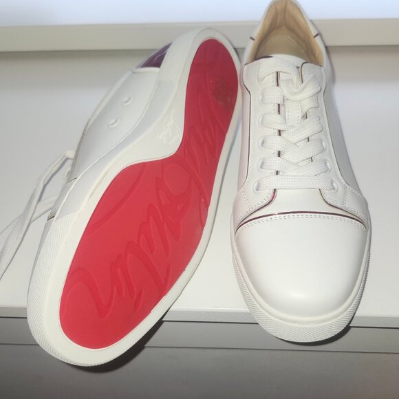 Christian Louboutin Fun Vieira 'White Psychic Red' Sneakers - Picture 2 of 6